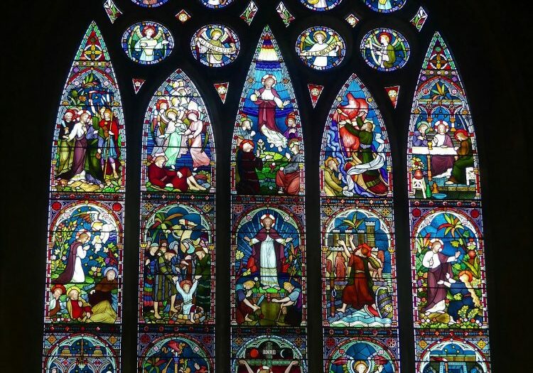 ChurchImages Norfolk Old Hunstanton East Window Small A Victorian 'Jesse Window' showing the family tree of Christ